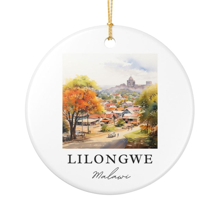 Lilongwe Malawi Ornament: Unique Lilongwe Malawi Souvenir, Lilongwe Malawi Xmas Decor, and Authentic Lilongwe Malawi Gift
