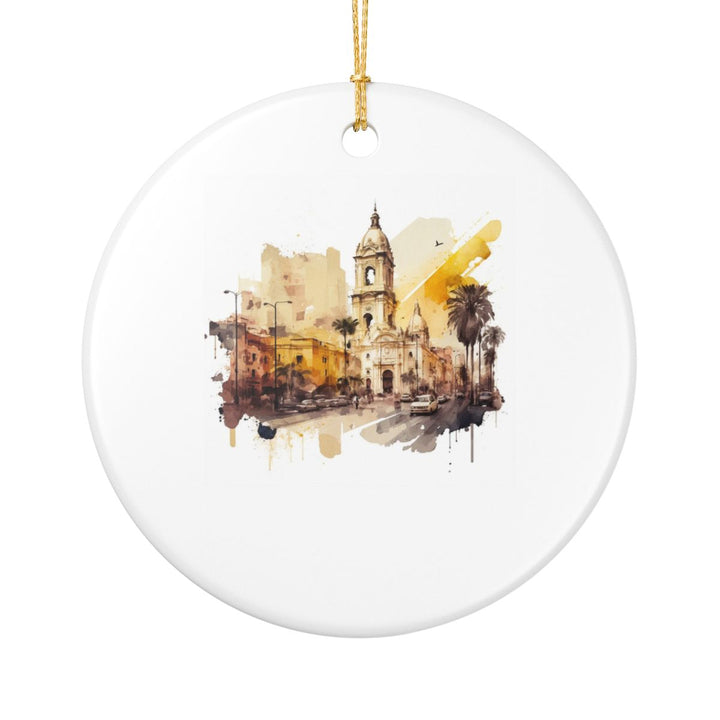Lima Peru Ornament: Unique Lima Peru Souvenir, Lima Peru Xmas Decor, and Authentic Lima Peru Gift
