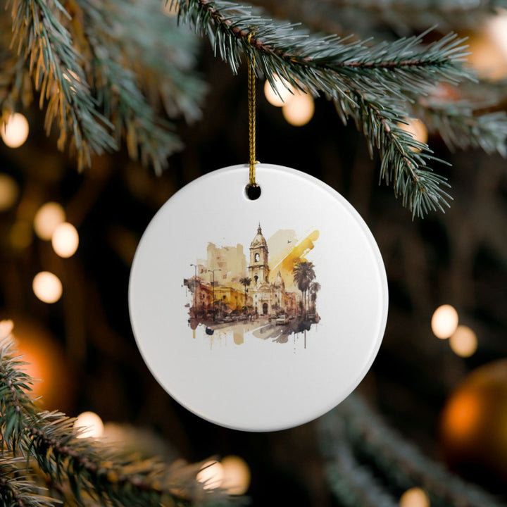 Lima Peru Ornament: Unique Lima Peru Souvenir, Lima Peru Xmas Decor, and Authentic Lima Peru Gift