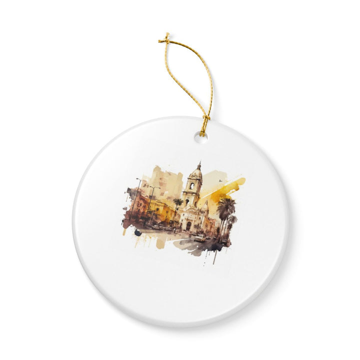 Lima Peru Ornament: Unique Lima Peru Souvenir, Lima Peru Xmas Decor, and Authentic Lima Peru Gift