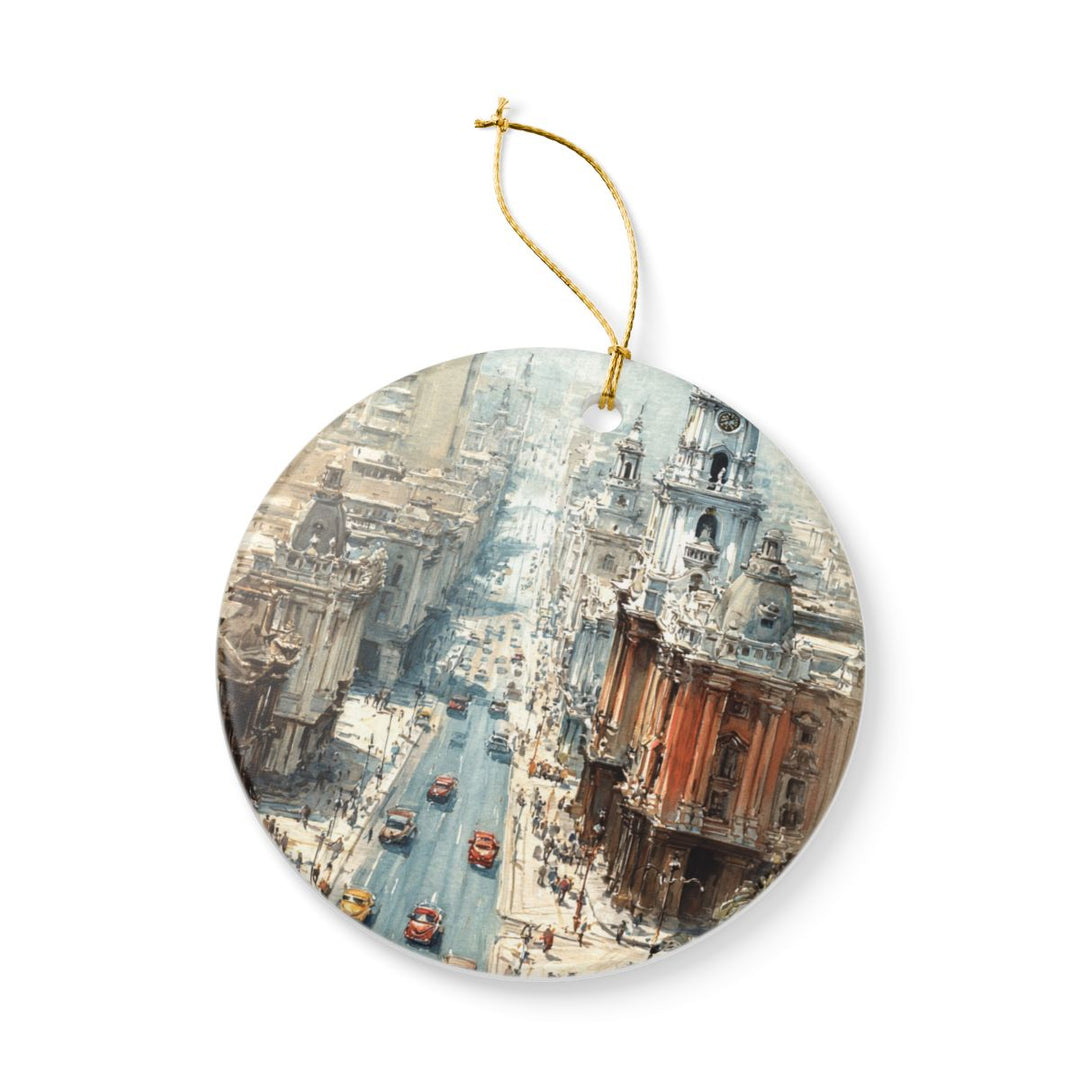 Lima Peru Ornament: Unique Lima Peru Souvenir, Lima Peru Xmas Decor, and Authentic Lima Peru Gift