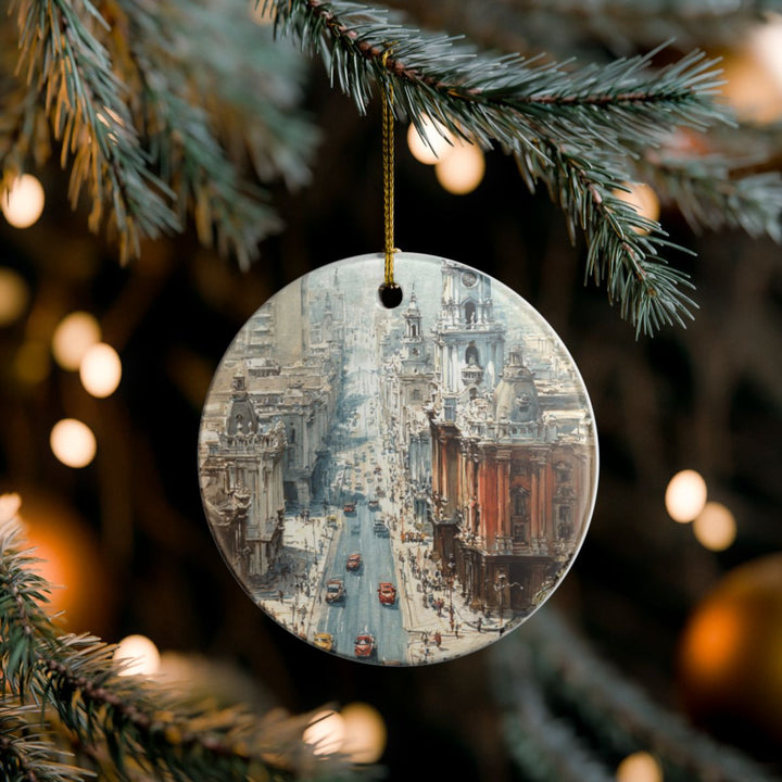Lima Peru Ornament: Unique Lima Peru Souvenir, Lima Peru Xmas Decor, and Authentic Lima Peru Gift