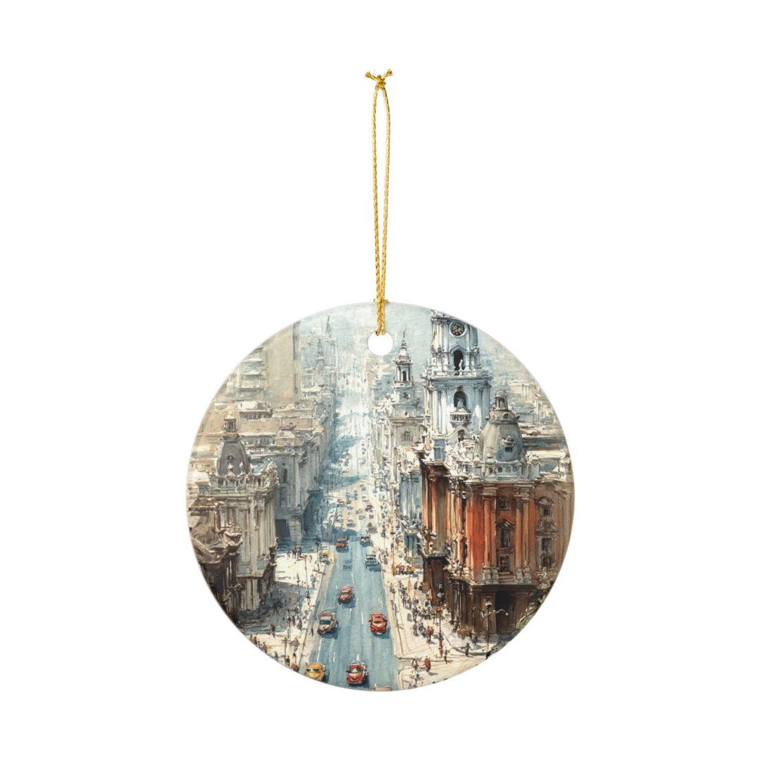 Lima Peru Ornament: Unique Lima Peru Souvenir, Lima Peru Xmas Decor, and Authentic Lima Peru Gift