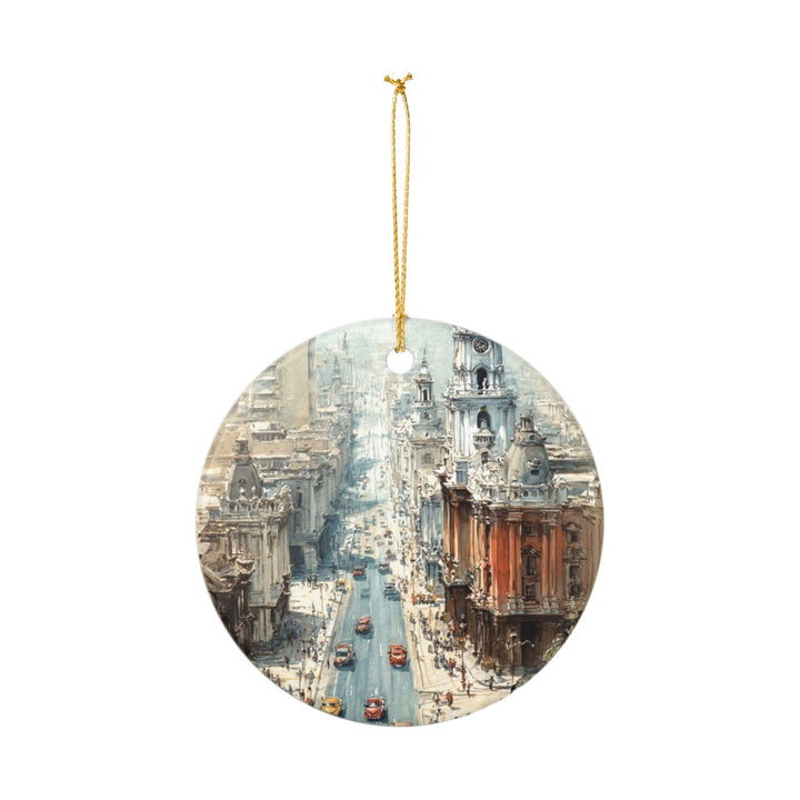 Lima Peru Ornament: Unique Lima Peru Souvenir, Lima Peru Xmas Decor, and Authentic Lima Peru Gift