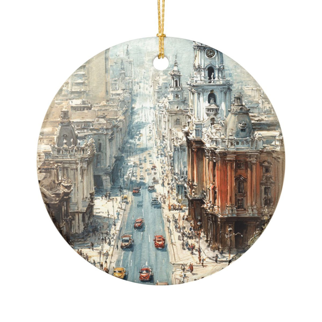 Lima Peru Ornament: Unique Lima Peru Souvenir, Lima Peru Xmas Decor, and Authentic Lima Peru Gift