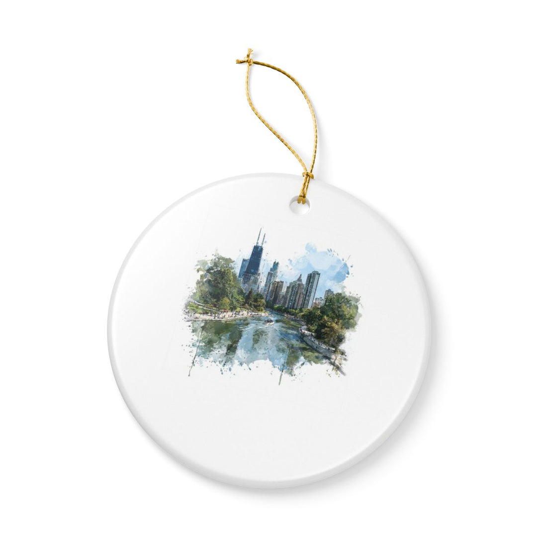 Lincoln Park Chicago Ornament: Unique Lincoln Park Souvenir, Lincoln Park Chicago Xmas Decor, and Authentic Lincoln Park Gift
