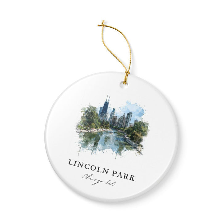 Lincoln Park Chicago Ornament | Christmas Travel Souvenir Gift