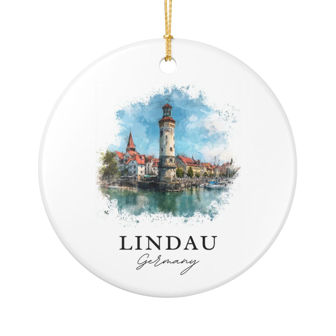 Lindau Germany Ornament: Unique Lindau Souvenir, Lindau Germany Xmas Decor, and Authentic Lindau Gift