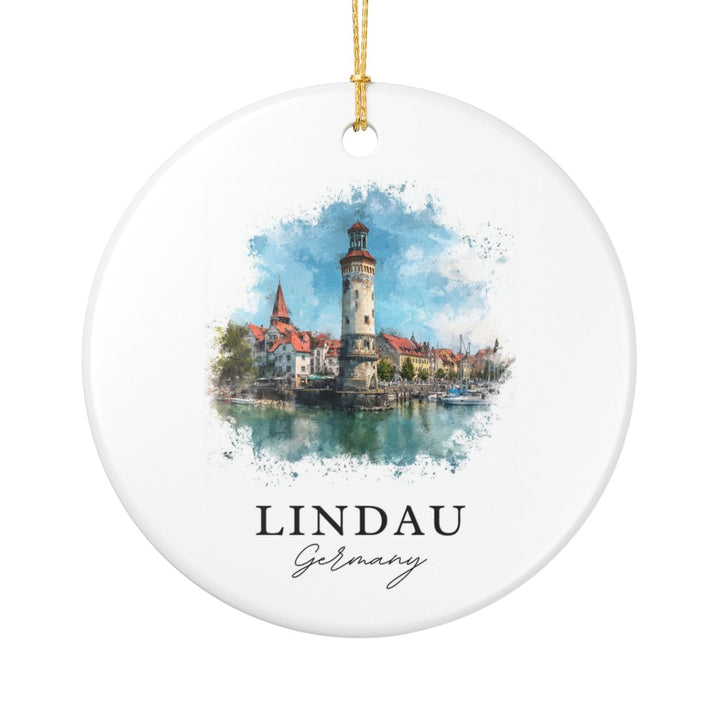 Lindau Germany Ornament: Unique Lindau Souvenir, Lindau Germany Xmas Decor, and Authentic Lindau Gift