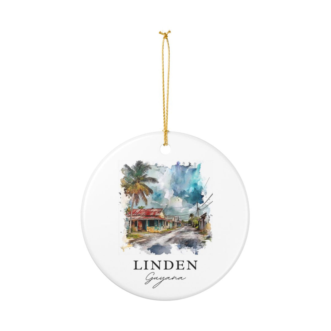 Linden Guyana Ornament: Unique Linden Guyana Souvenir, Linden Guyana Xmas Decor, and Authentic Linden Guyana Gift