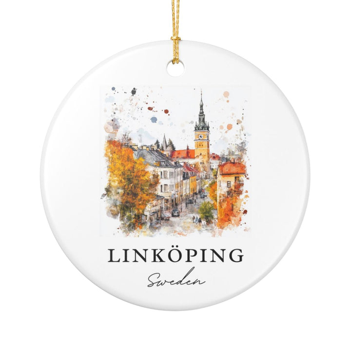 Linkoping Ornament: Unique Linkoping Souvenir, Linkoping Xmas Decor, and Authentic Linkoping Gift