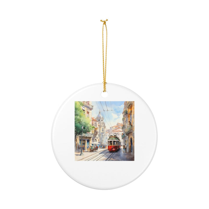 Lisbon Portugal Ornament: Unique Lisbon Souvenir, Lisbon Portugal Xmas Decor, and Authentic Lisbon Gift