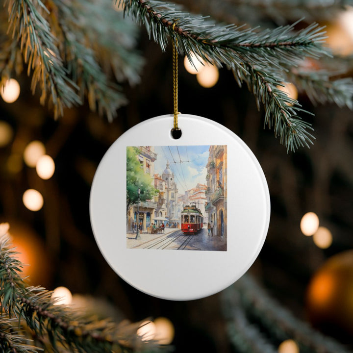 Lisbon Portugal Ornament: Unique Lisbon Souvenir, Lisbon Portugal Xmas Decor, and Authentic Lisbon Gift