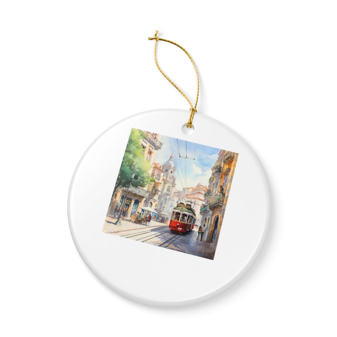 Lisbon Portugal Ornament: Unique Lisbon Souvenir, Lisbon Portugal Xmas Decor, and Authentic Lisbon Gift