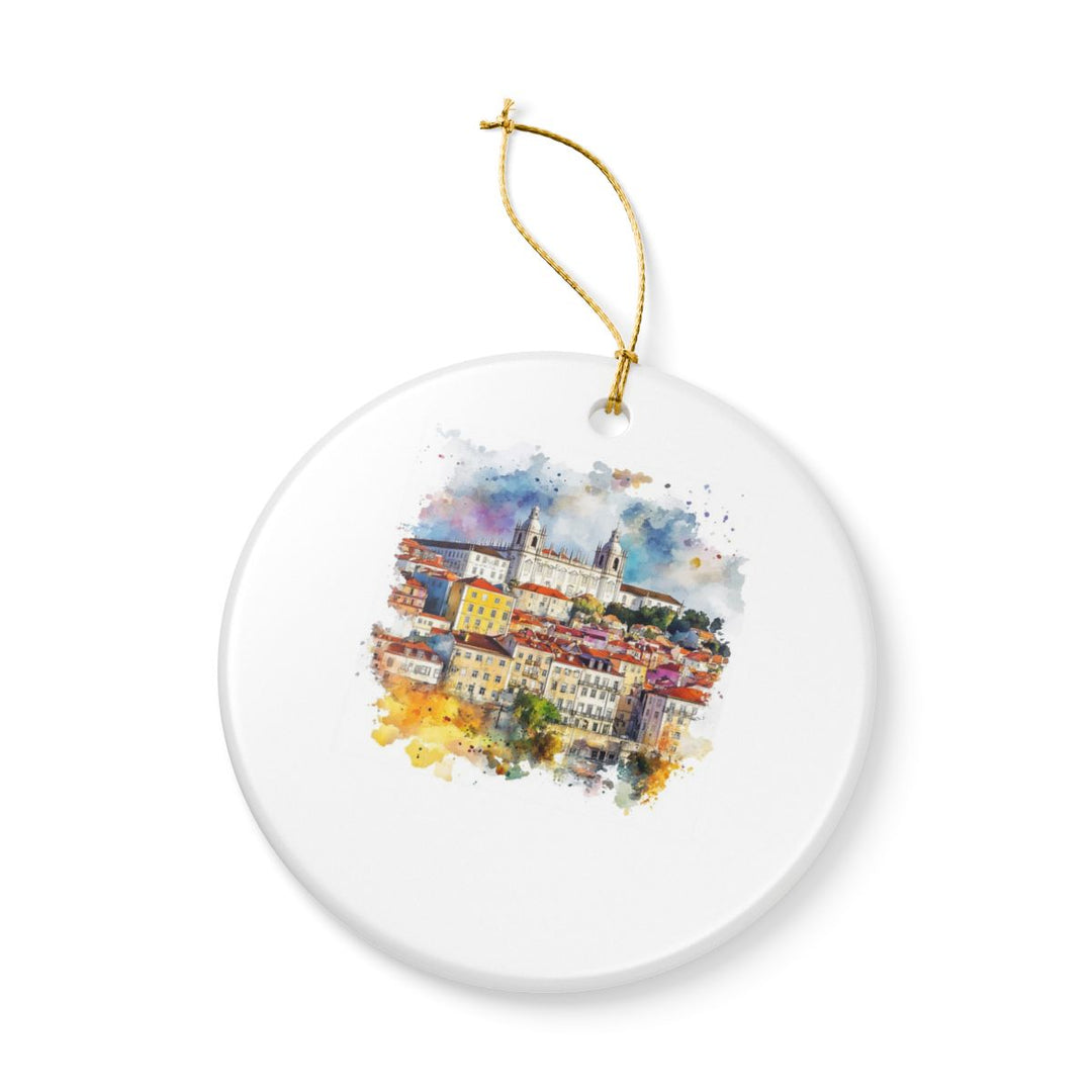 Lisbon Portugal Ornament: Unique Lisbon Souvenir, Lisbon Portugal Xmas Decor, and Authentic Lisbon Gift