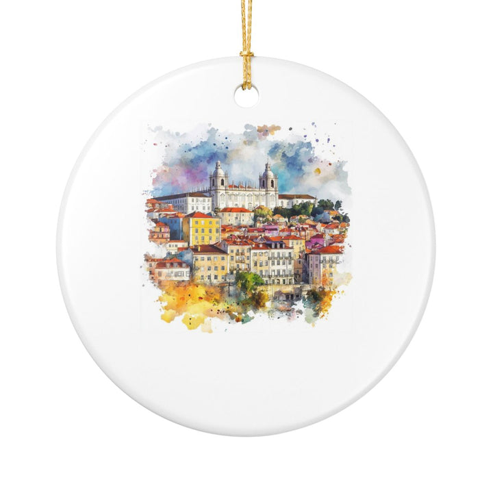 Lisbon Portugal Ornament: Unique Lisbon Souvenir, Lisbon Portugal Xmas Decor, and Authentic Lisbon Gift
