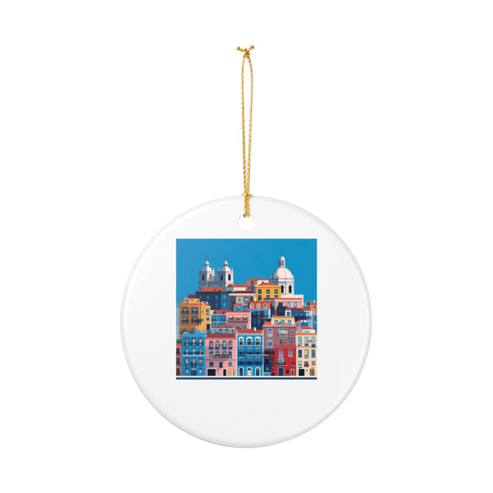 Lisbon Portugal Ornament: Unique Lisbon Souvenir, Lisbon Portugal Xmas Decor, and Authentic Lisbon Gift