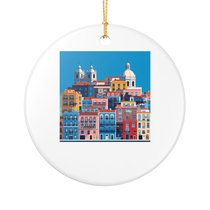 Lisbon Portugal Ornament: Unique Lisbon Souvenir, Lisbon Portugal Xmas Decor, and Authentic Lisbon Gift