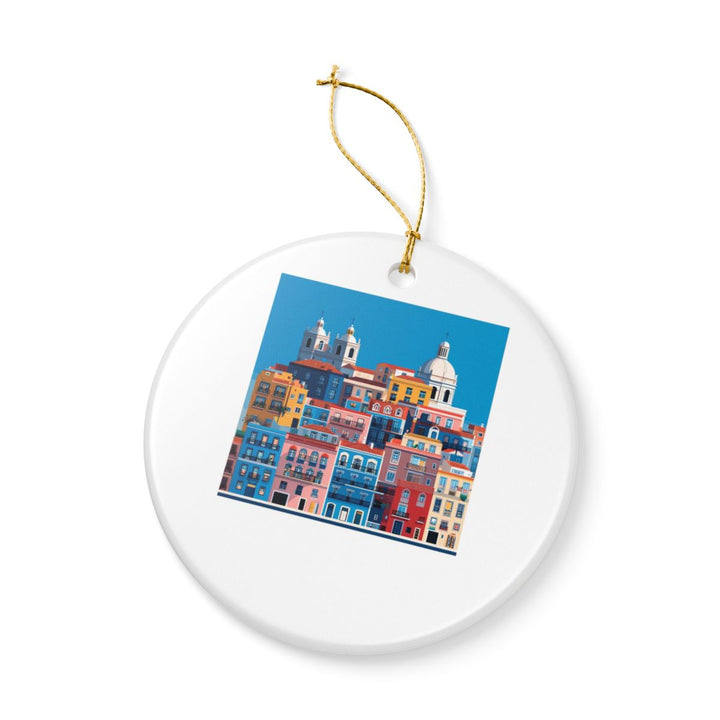 Lisbon Portugal Ornament: Unique Lisbon Souvenir, Lisbon Portugal Xmas Decor, and Authentic Lisbon Gift