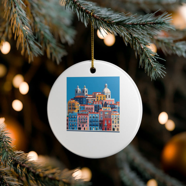 Lisbon Portugal Ornament: Unique Lisbon Souvenir, Lisbon Portugal Xmas Decor, and Authentic Lisbon Gift
