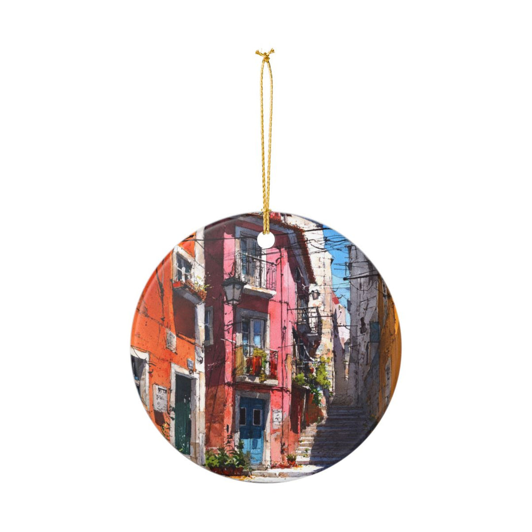 Lisbon Portugal Ornament: Unique Lisbon Souvenir, Lisbon Portugal Xmas Decor, and Authentic Lisbon Gift