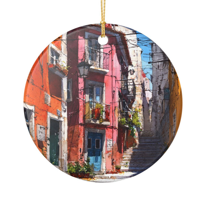 Lisbon Portugal Ornament: Unique Lisbon Souvenir, Lisbon Portugal Xmas Decor, and Authentic Lisbon Gift