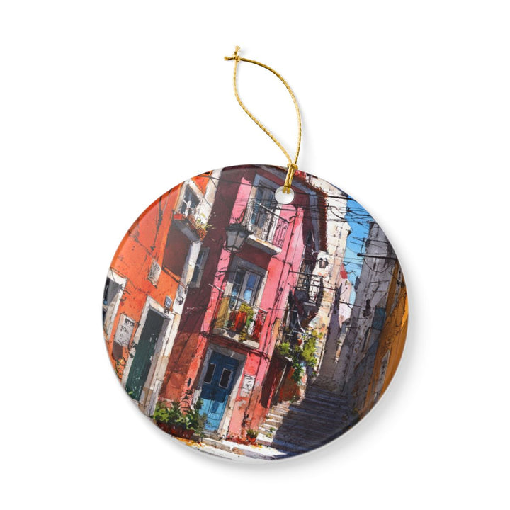 Lisbon Portugal Ornament: Unique Lisbon Souvenir, Lisbon Portugal Xmas Decor, and Authentic Lisbon Gift