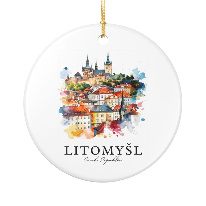 Litomysl Czech Republic Ornament: Unique Litomysl Souvenir, Litomysl Czech Republic Xmas Decor, and Authentic Litomysl Gift