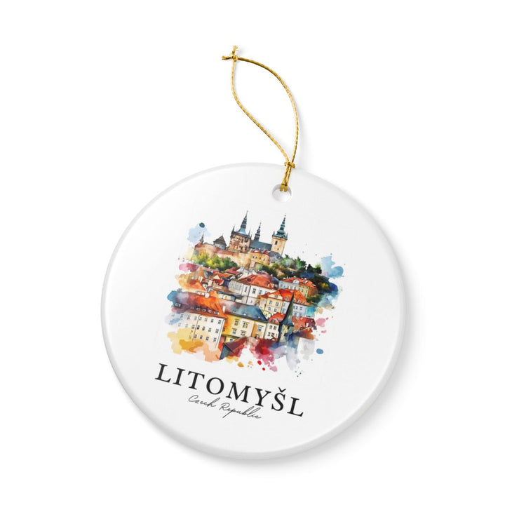 Litomysl Czech Republic Ornament: Unique Litomysl Souvenir, Litomysl Czech Republic Xmas Decor, and Authentic Litomysl Gift