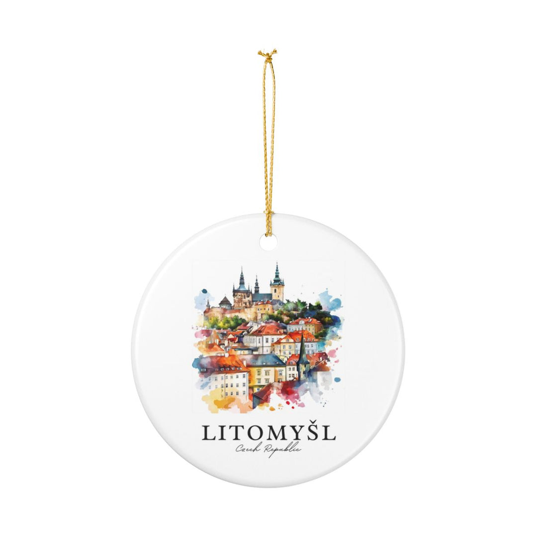 Litomysl Czech Republic Ornament: Unique Litomysl Souvenir, Litomysl Czech Republic Xmas Decor, and Authentic Litomysl Gift