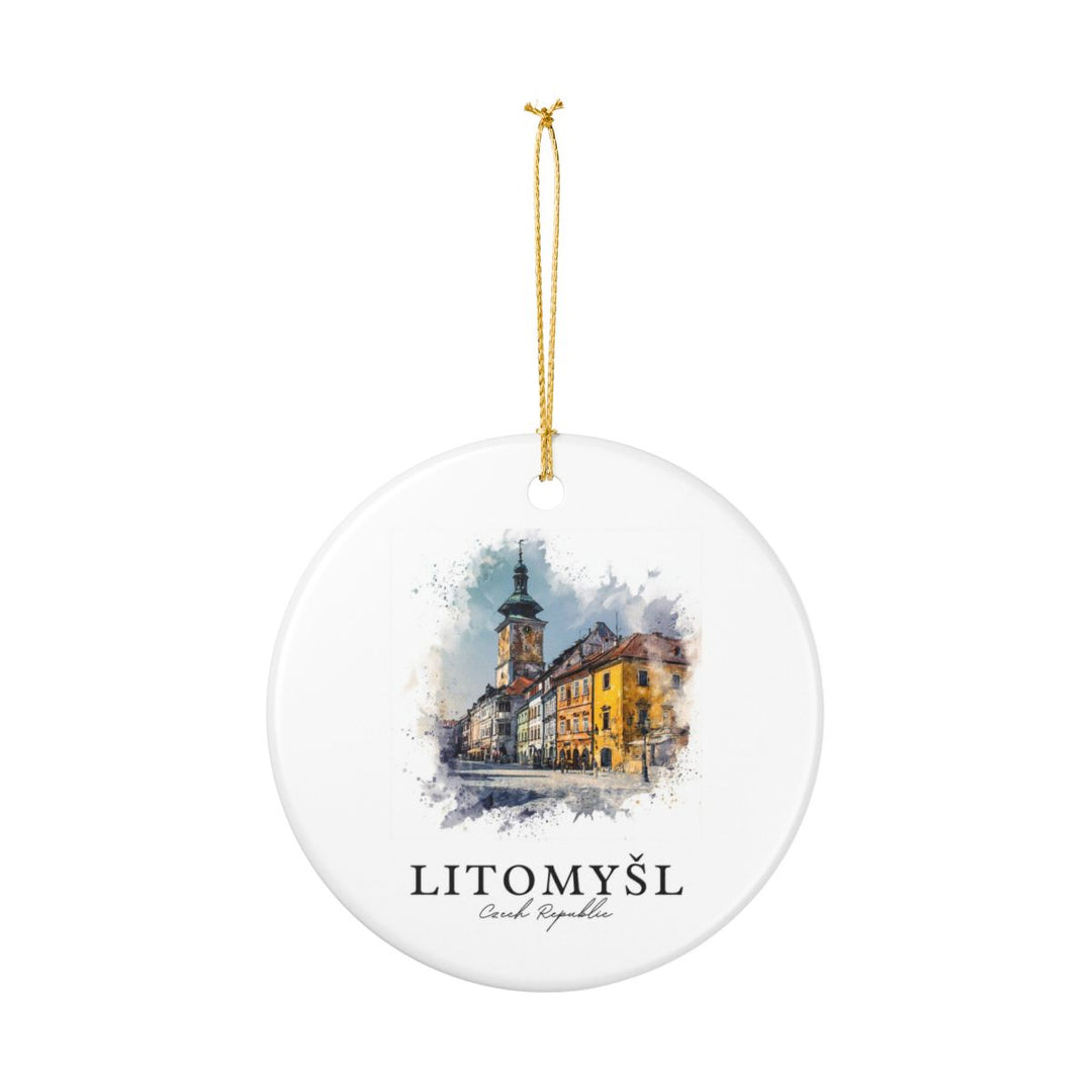Litomysl Czech Republic Ornament: Unique Litomysl Souvenir, Litomysl Czech Republic Xmas Decor, and Authentic Litomysl Gift