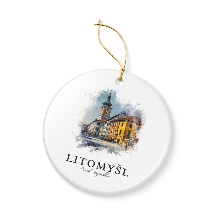 Litomysl Czech Republic Ornament: Unique Litomysl Souvenir, Litomysl Czech Republic Xmas Decor, and Authentic Litomysl Gift