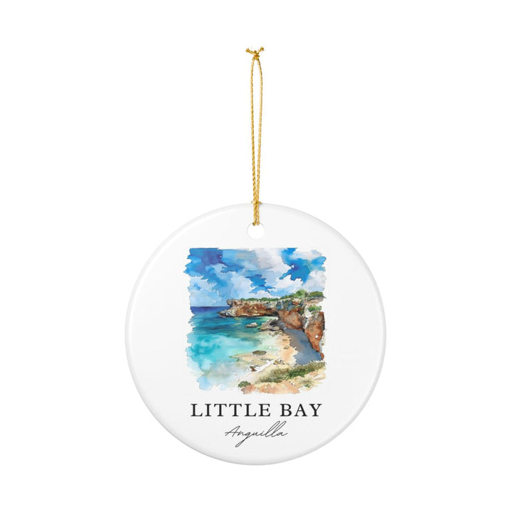 Little Bay Anguilla Ornament: Unique Little Bay Anguilla Souvenir, Little Bay Anguilla Xmas Decor, and Authentic Little Bay Anguilla Gift
