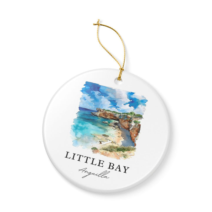 Little Bay Anguilla Ornament: Unique Little Bay Anguilla Souvenir, Little Bay Anguilla Xmas Decor, and Authentic Little Bay Anguilla Gift