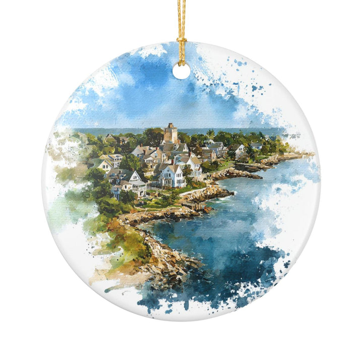 Little Compton Rhode Island Ornament: Unique Little Compton Souvenir, Little Compton Rhode Island Xmas Decor, and Authentic Little Compton Gift