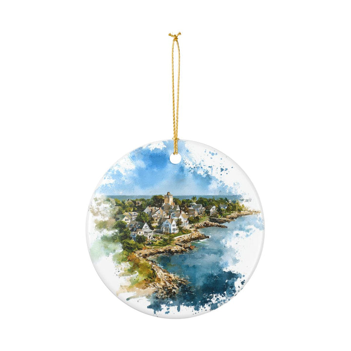 Little Compton Rhode Island Ornament: Unique Little Compton Souvenir, Little Compton Rhode Island Xmas Decor, and Authentic Little Compton Gift