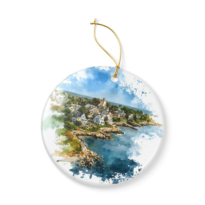 Little Compton Rhode Island Ornament: Unique Little Compton Souvenir, Little Compton Rhode Island Xmas Decor, and Authentic Little Compton Gift