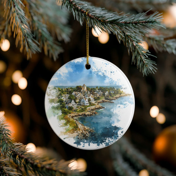 Little Compton Rhode Island Ornament: Unique Little Compton Souvenir, Little Compton Rhode Island Xmas Decor, and Authentic Little Compton Gift