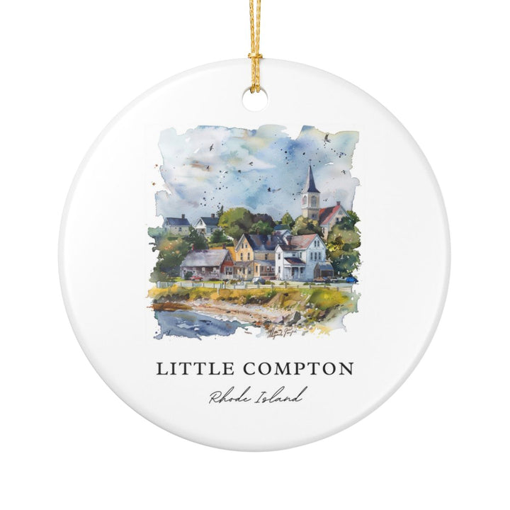 Little Compton RI Rhode Island Ornament: Unique Little Compton RI Souvenir, Little Compton RI Xmas Decor, and Authentic Little Compton RI Gift