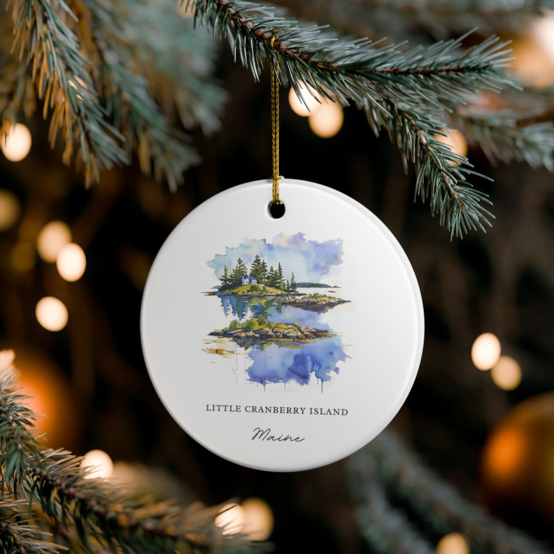 Little Cranberry Island Ornament: Unique Little Cranberry Island Souvenir, Little Cranberry Island Xmas Decor, and Authentic Little Cranberry Island Gift
