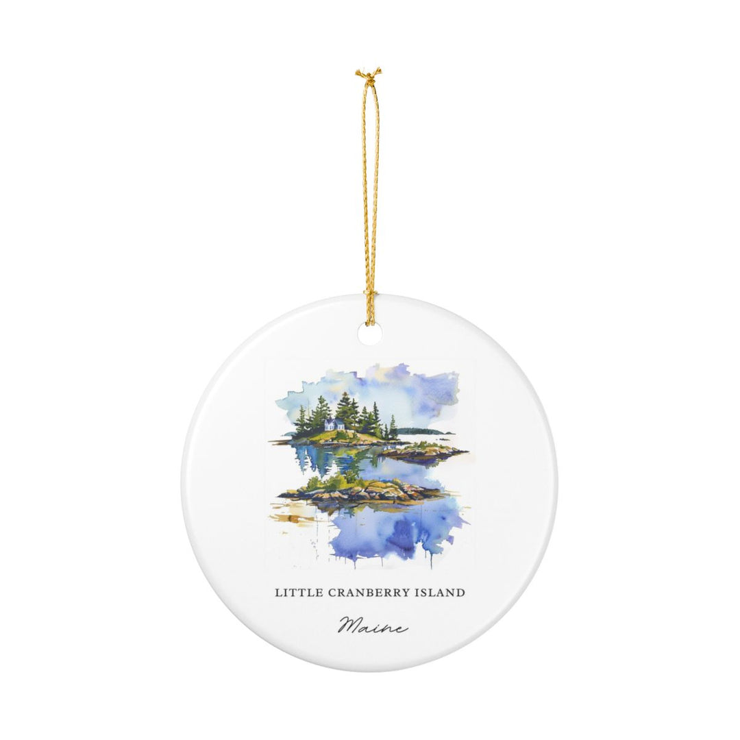 Little Cranberry Island Ornament: Unique Little Cranberry Island Souvenir, Little Cranberry Island Xmas Decor, and Authentic Little Cranberry Island Gift