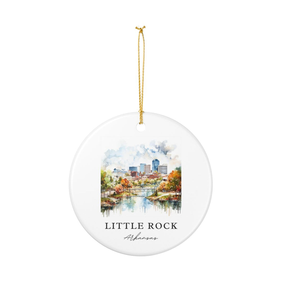Little Rock Arkansas Ornament: Unique Little Rock Souvenir, Little Rock Arkansas Xmas Decor, and Authentic Little Rock Gift
