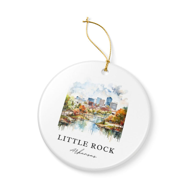 Little Rock Arkansas Ornament: Unique Little Rock Souvenir, Little Rock Arkansas Xmas Decor, and Authentic Little Rock Gift