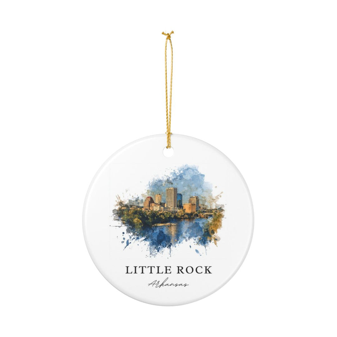 Little Rock Arkansas Ornament: Unique Little Rock Souvenir, Little Rock Arkansas Xmas Decor, and Authentic Little Rock Gift