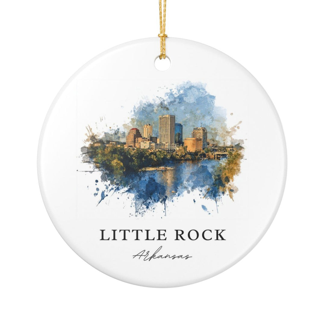 Little Rock Arkansas Ornament: Unique Little Rock Souvenir, Little Rock Arkansas Xmas Decor, and Authentic Little Rock Gift