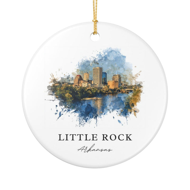 Little Rock Arkansas Ornament: Unique Little Rock Souvenir, Little Rock Arkansas Xmas Decor, and Authentic Little Rock Gift