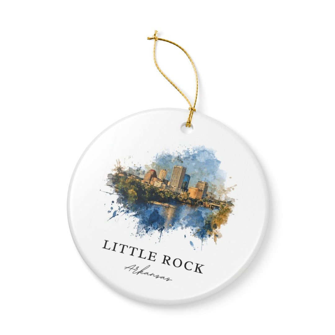 Little Rock Arkansas Ornament: Unique Little Rock Souvenir, Little Rock Arkansas Xmas Decor, and Authentic Little Rock Gift