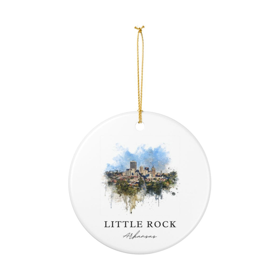 Little Rock Arkansas Ornament: Unique Little Rock Souvenir, Little Rock Arkansas Xmas Decor, and Authentic Little Rock Gift