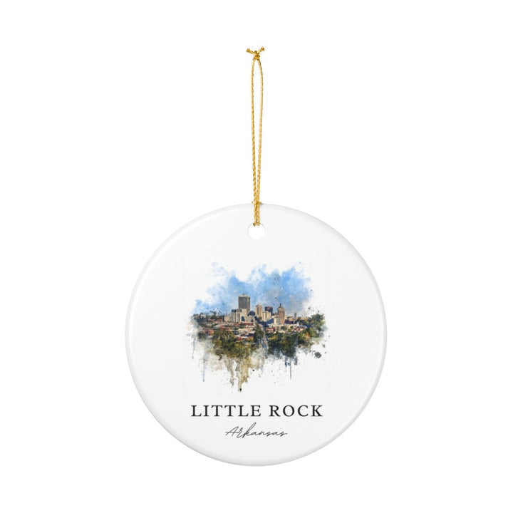 Little Rock Arkansas Ornament: Unique Little Rock Souvenir, Little Rock Arkansas Xmas Decor, and Authentic Little Rock Gift