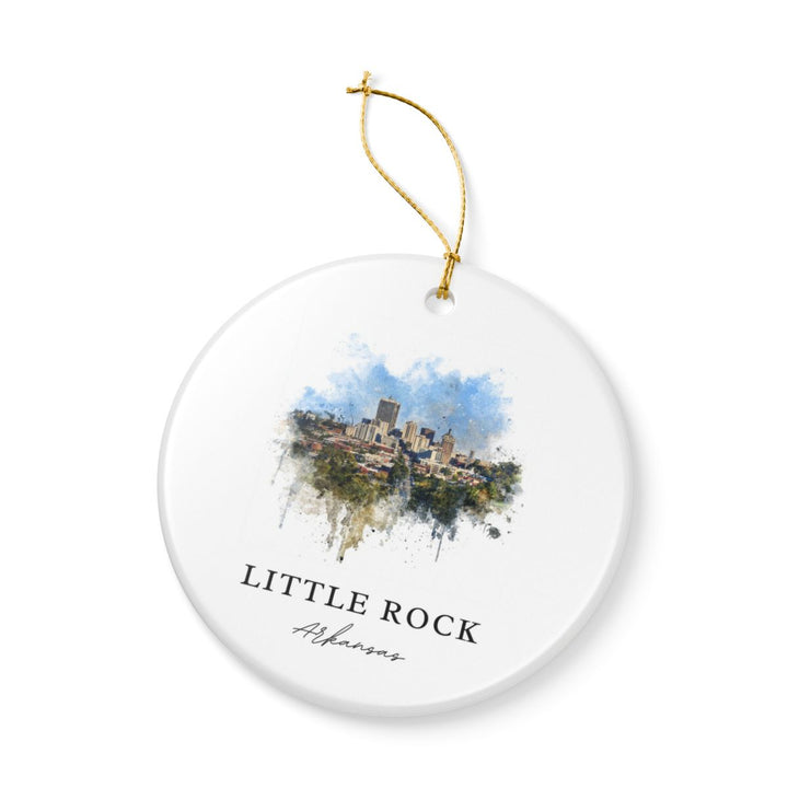 Little Rock Arkansas Ornament: Unique Little Rock Souvenir, Little Rock Arkansas Xmas Decor, and Authentic Little Rock Gift